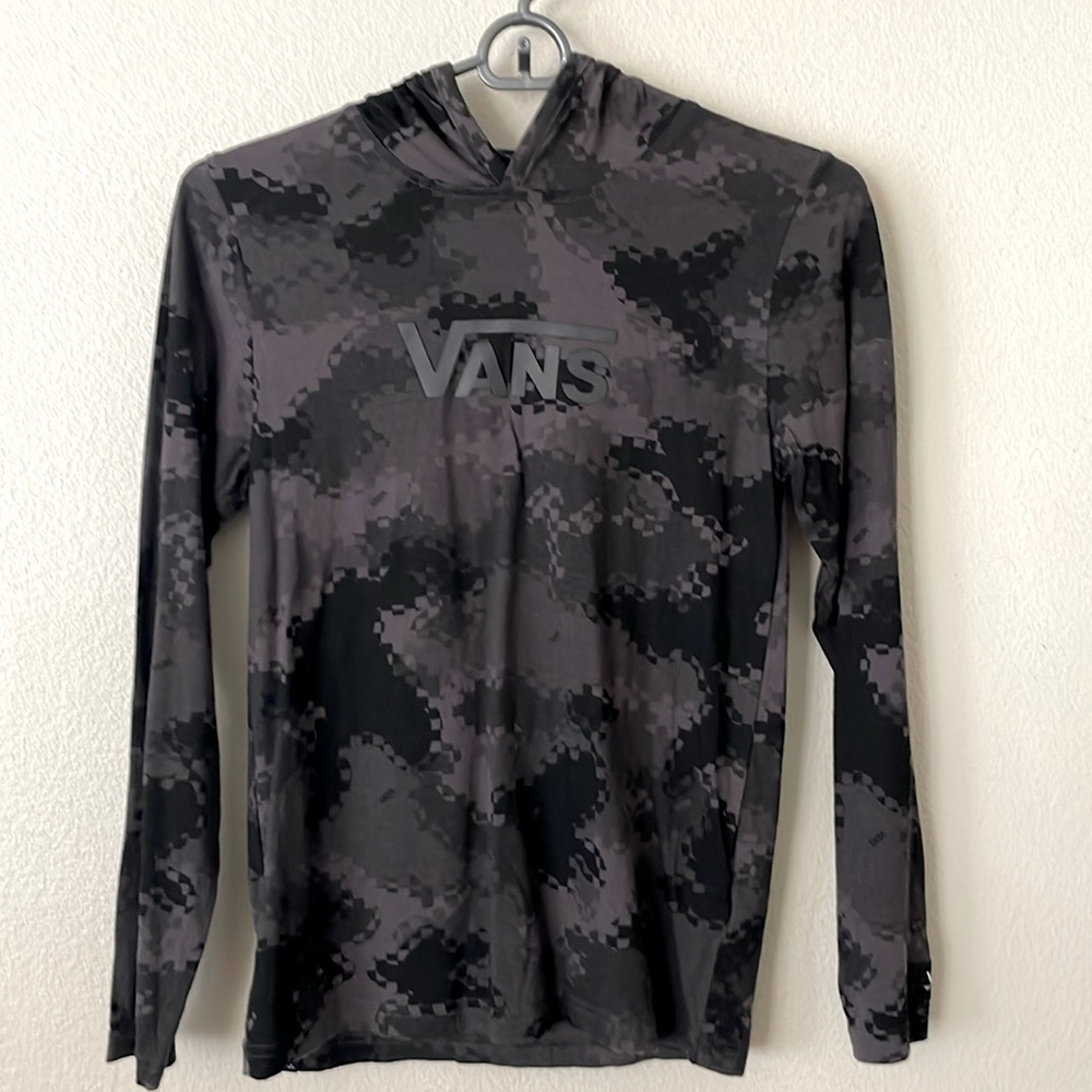 Vans Hooded Pullover Long Sleeve Shirt for Boys